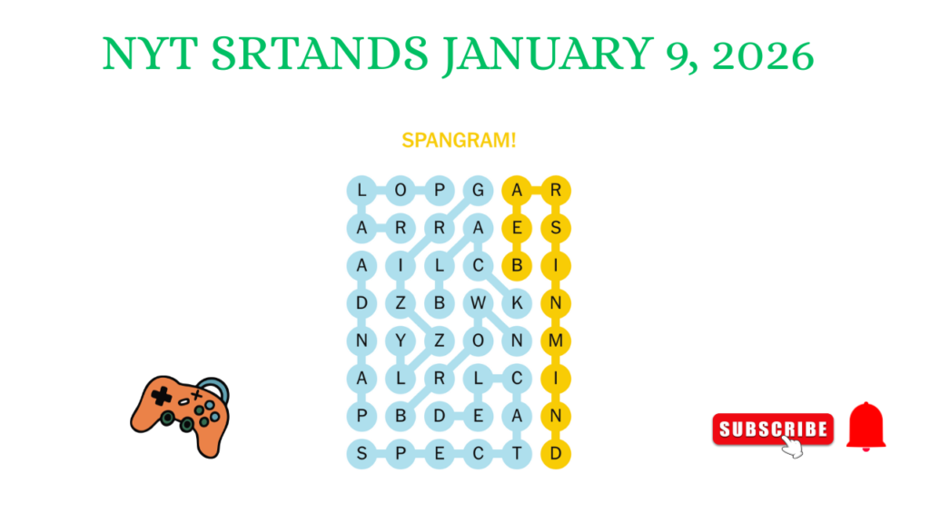 Today's NYT Strands Hints, Answers and Help for Jan. 9 2026